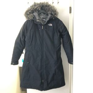 The North Face HYVent Arctic down long coat